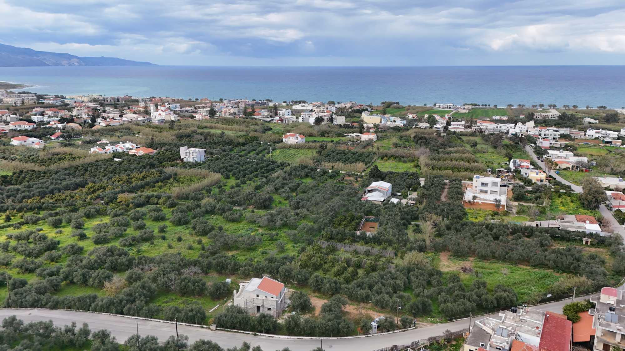 off plan stone villa in Chania Crete for sale with private pool and garden