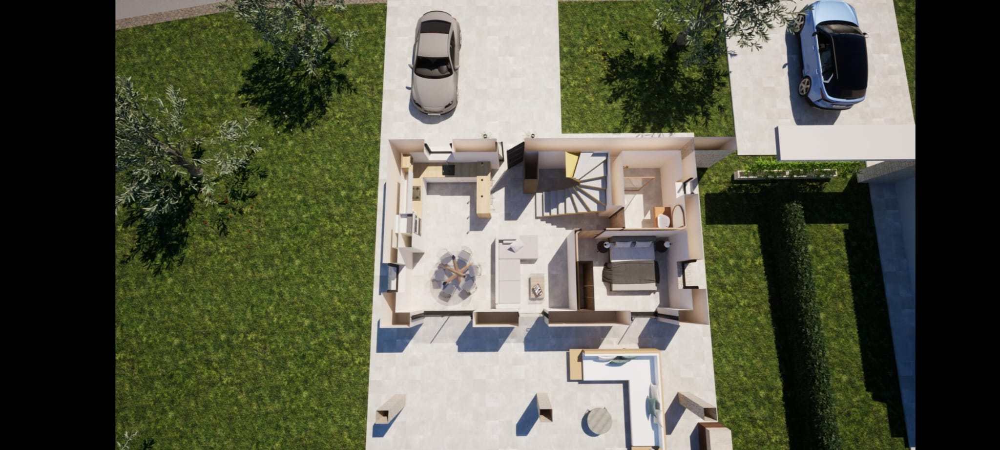 off plan stone villa in Chania Crete for sale with private pool and garden