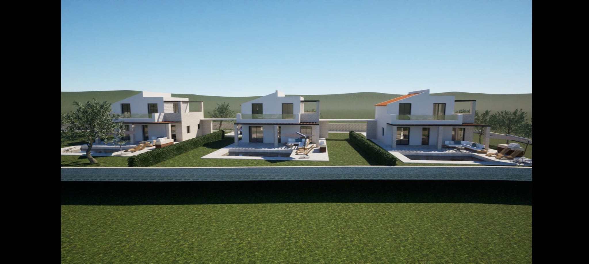 off plan stone villa in Chania Crete for sale with private pool and garden