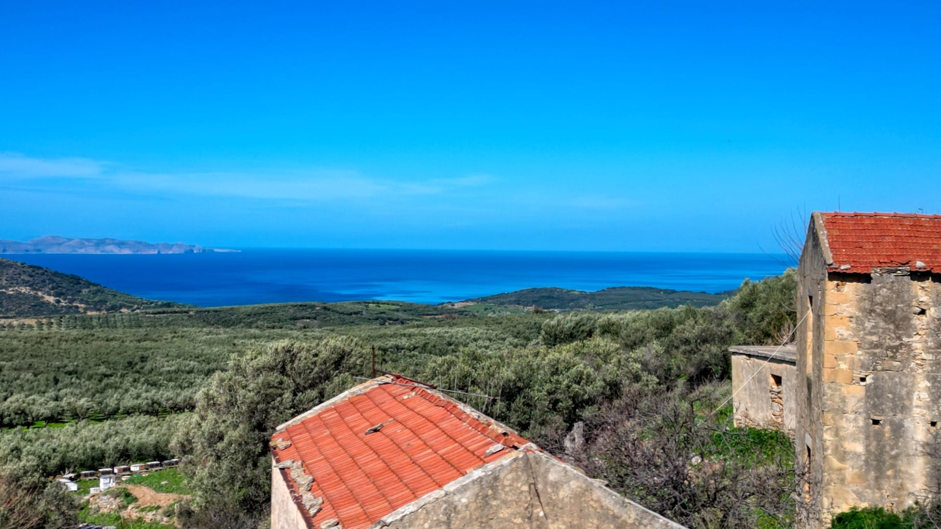 Renovation project with sea views for sale in Chania Crete