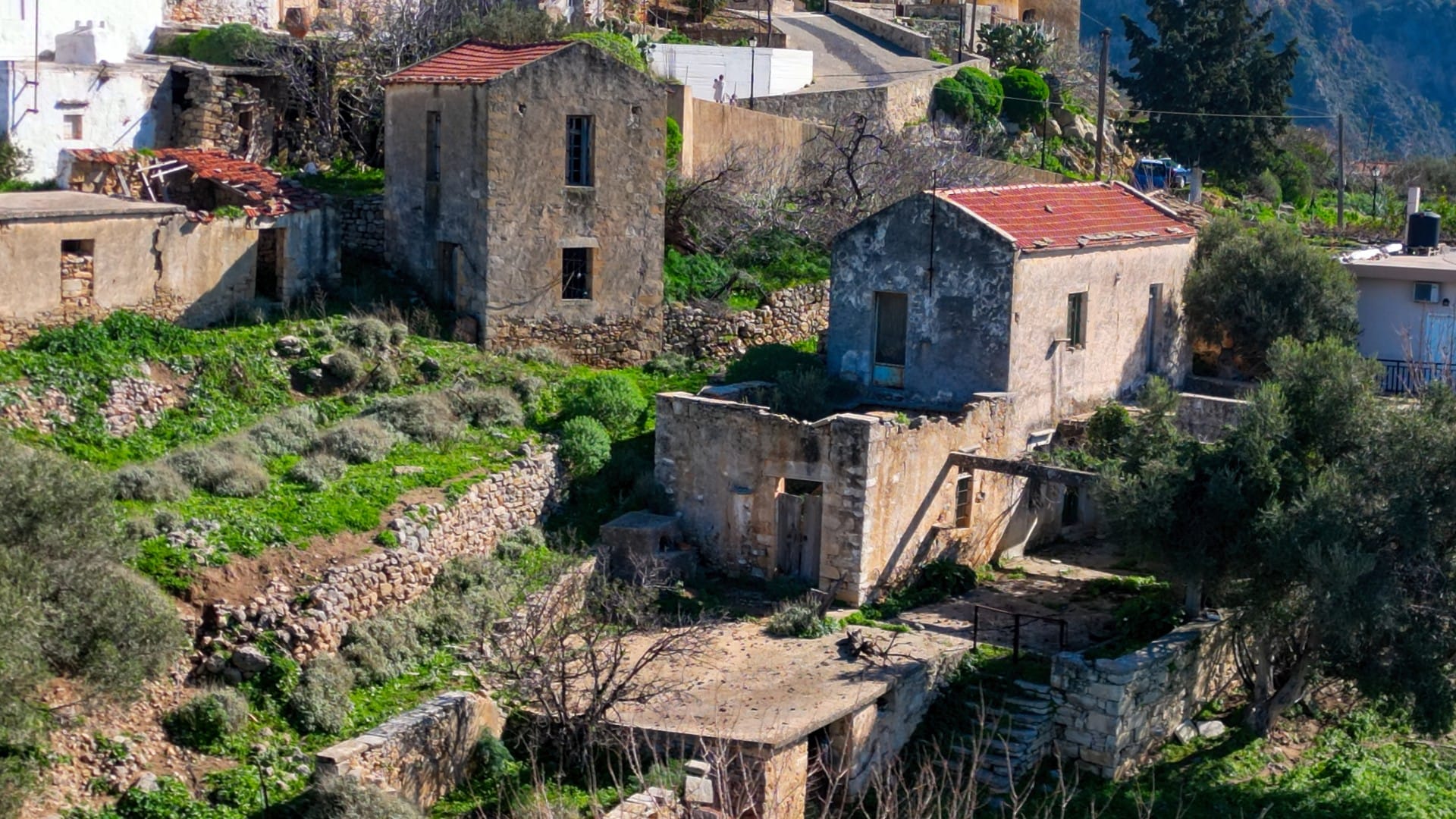 Renovation project with sea views for sale in Chania Crete