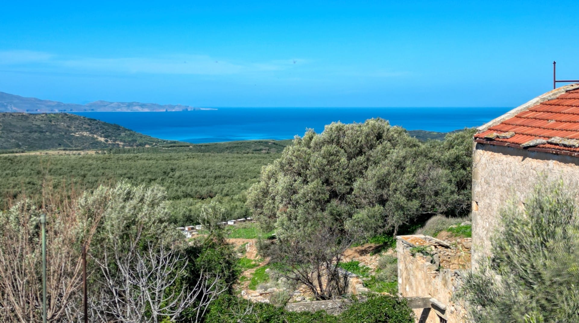 Renovation project with sea views for sale in Chania Crete