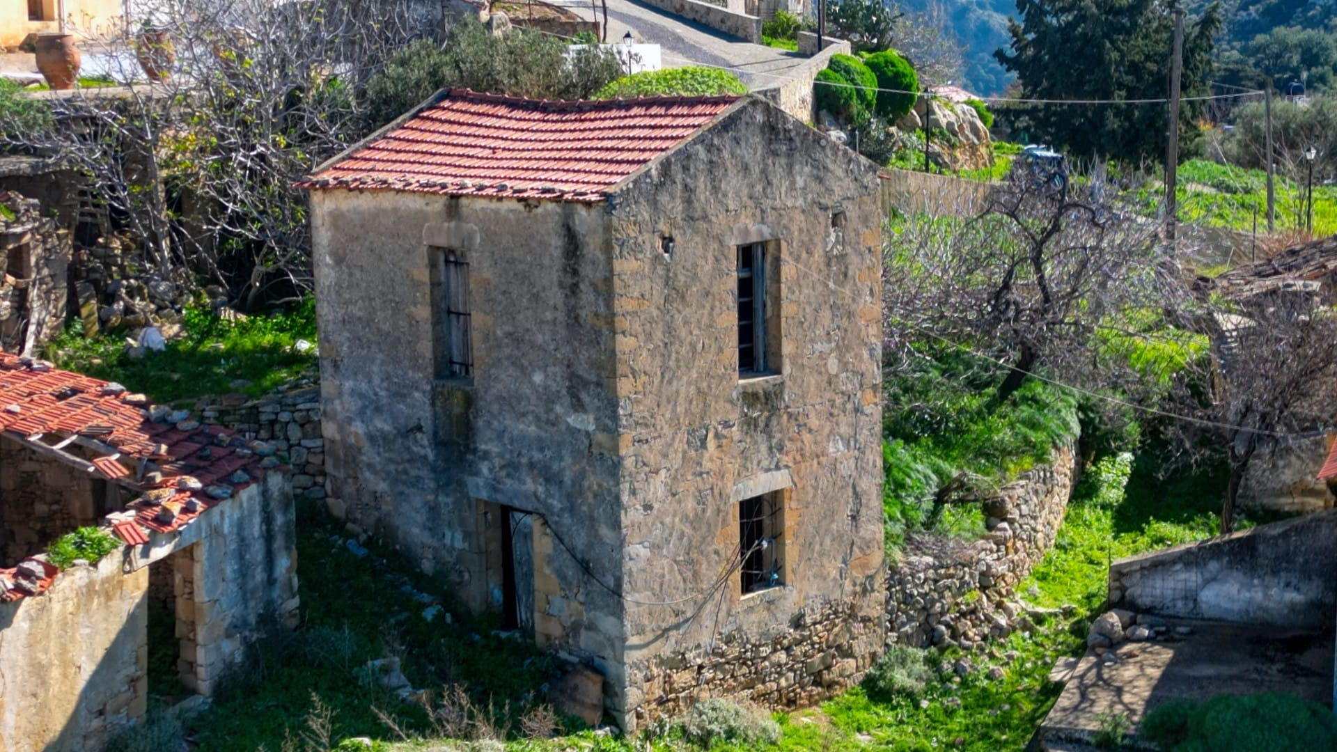 old stone houses for sale in chania crete
